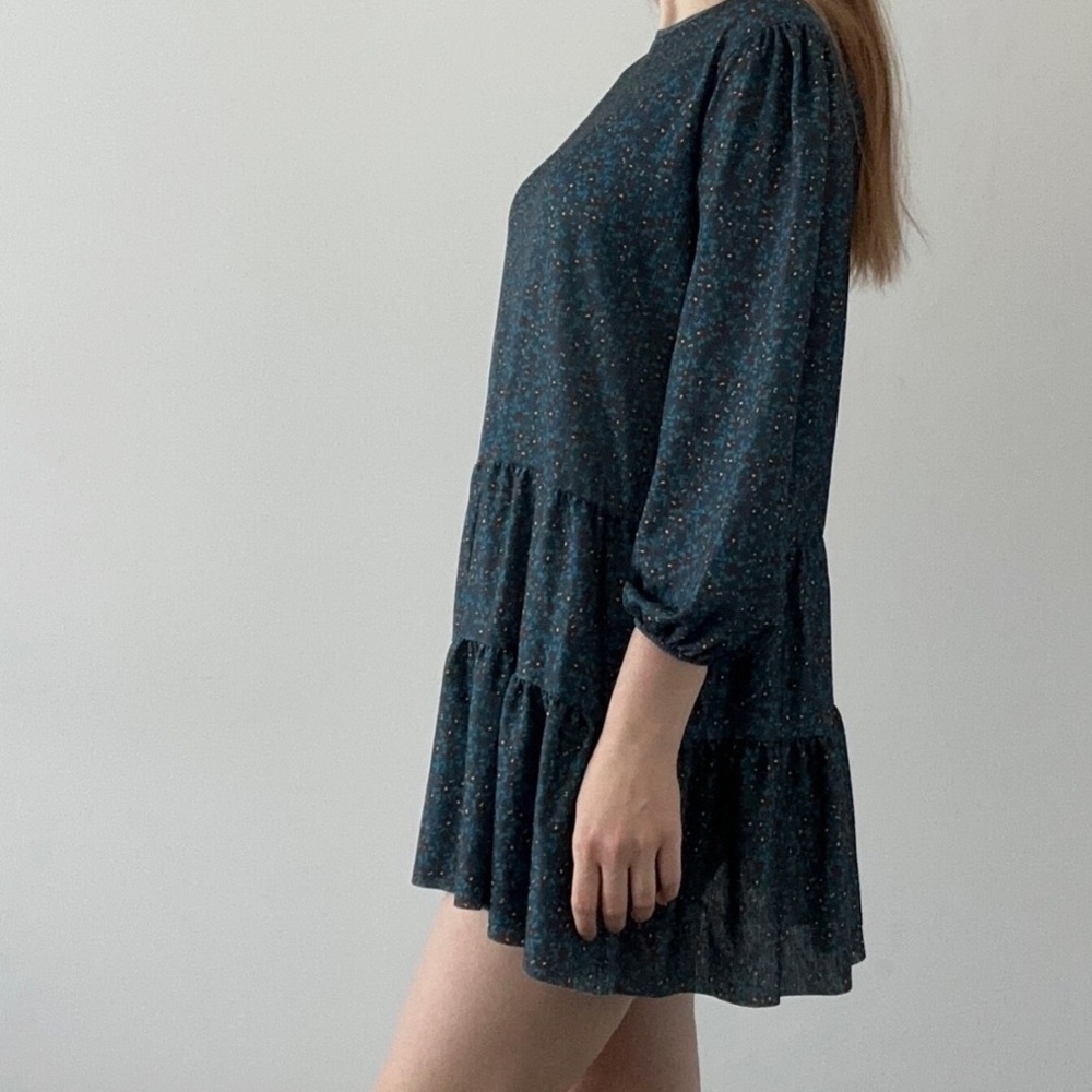 Zara long sleeve ruffle mini dress - Picture 3 of 11